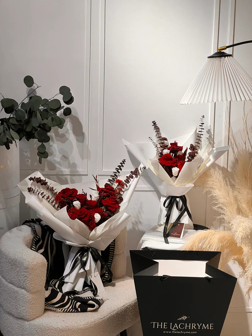 Wine Red | Preserved Blooms | Petite