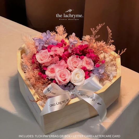 Galina | Boxed Blooms | Heart-Shaped Shadow Box