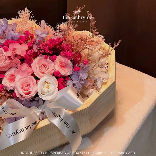 Galina | Boxed Blooms | Heart-Shaped Shadow Box