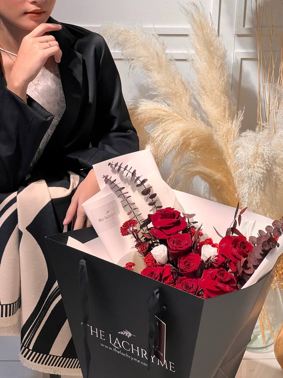 Wine Red | Preserved Blooms | Deluxe