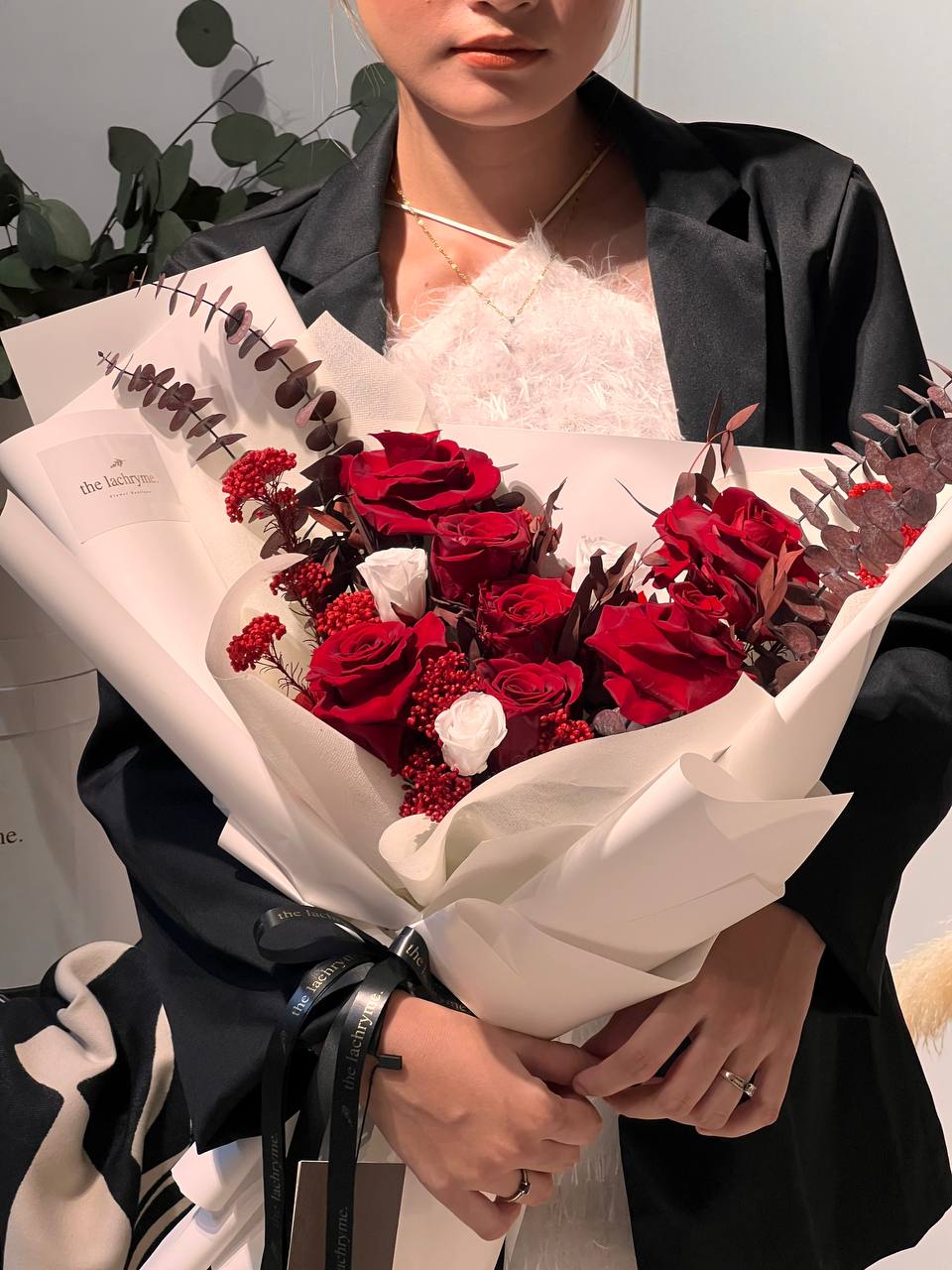 Wine Red | Preserved Blooms | Deluxe