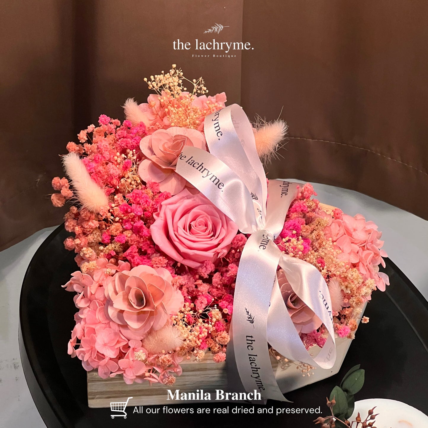 Rufus | Boxed Blooms | Heart Shaped Shadow Box