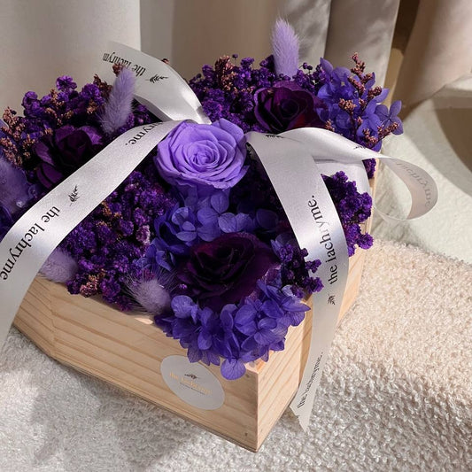 Phoebe | Boxed Blooms | Heart-Shaped Shadow Box