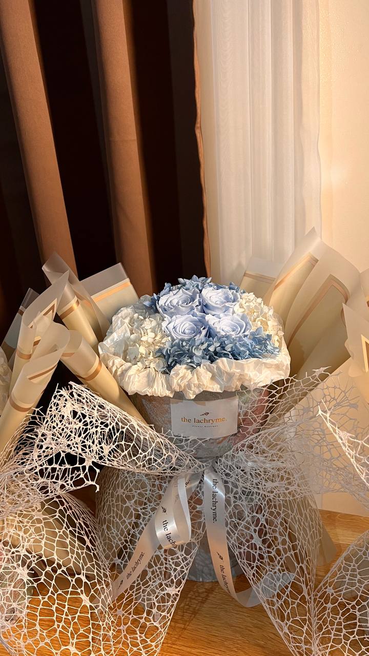 Cepheus in Blue | Preserved Roses | Round Blooms in Grand