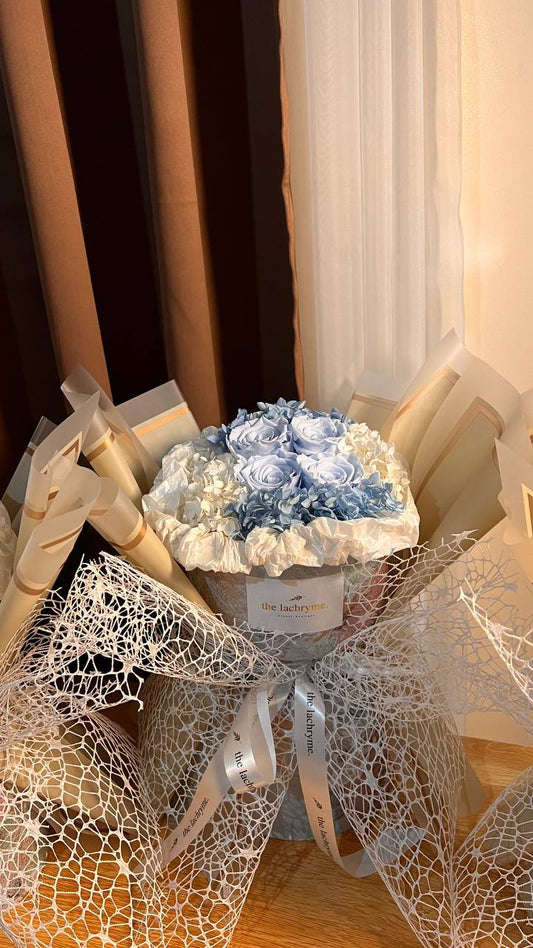Cepheus in Blue | Preserved Roses | Round Blooms in Grand