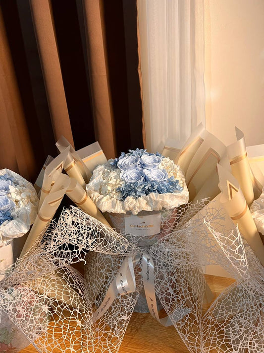 Cepheus in Blue | Preserved Roses | Round Blooms in Grand