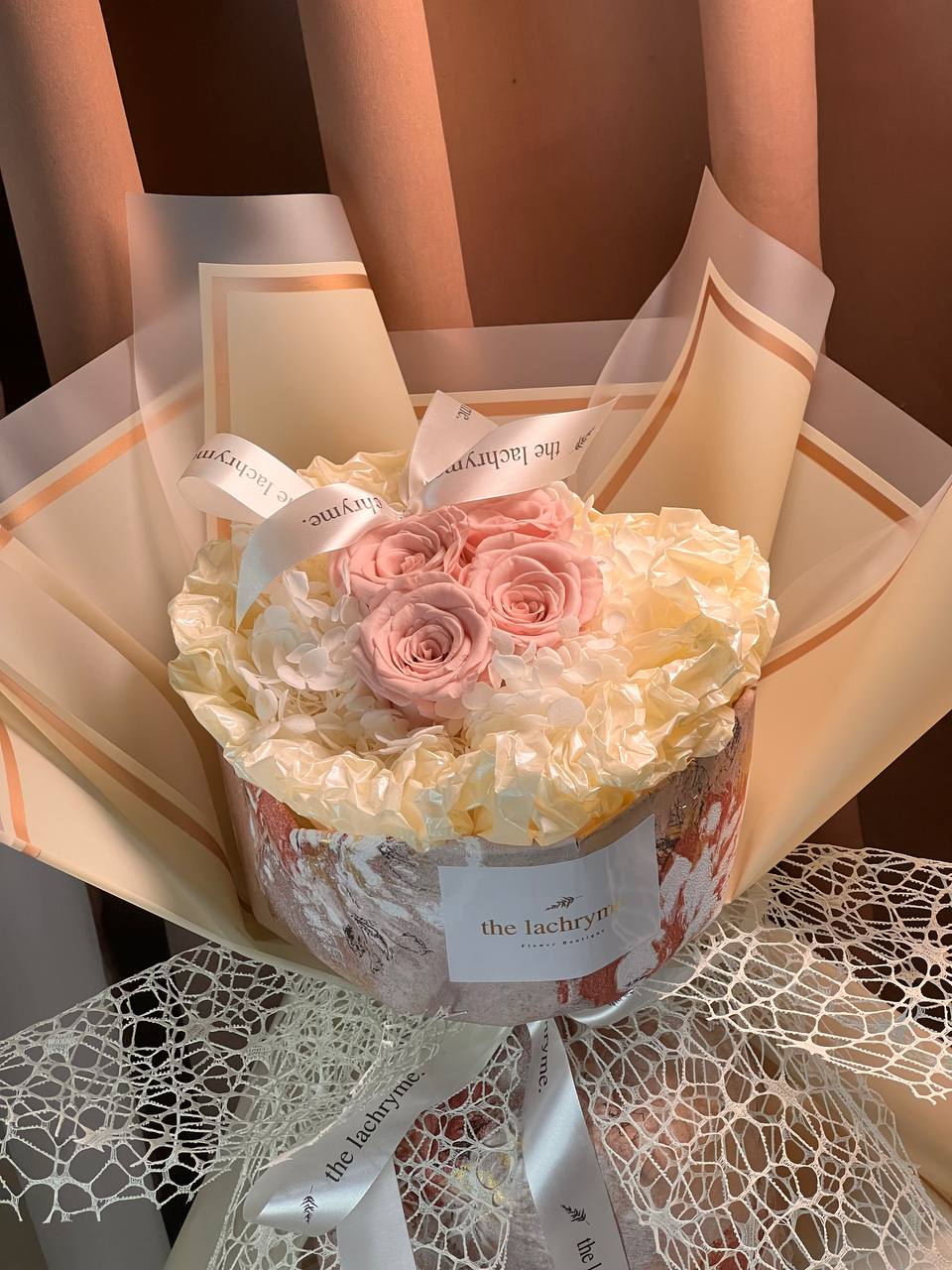 Canes in Pink | Preserved Roses | Round Blooms in Grand