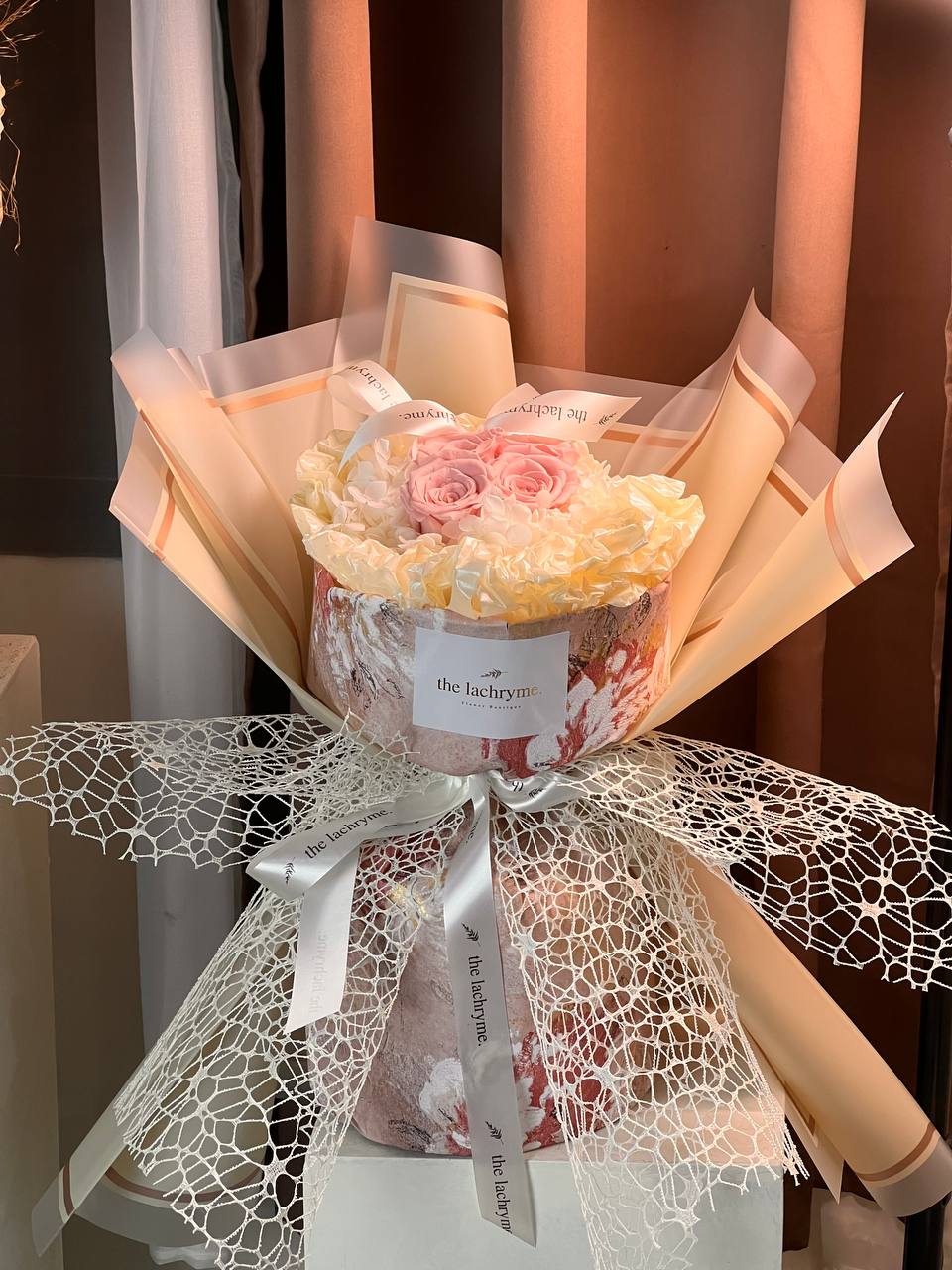 Canes in Pink | Preserved Roses | Round Blooms in Grand