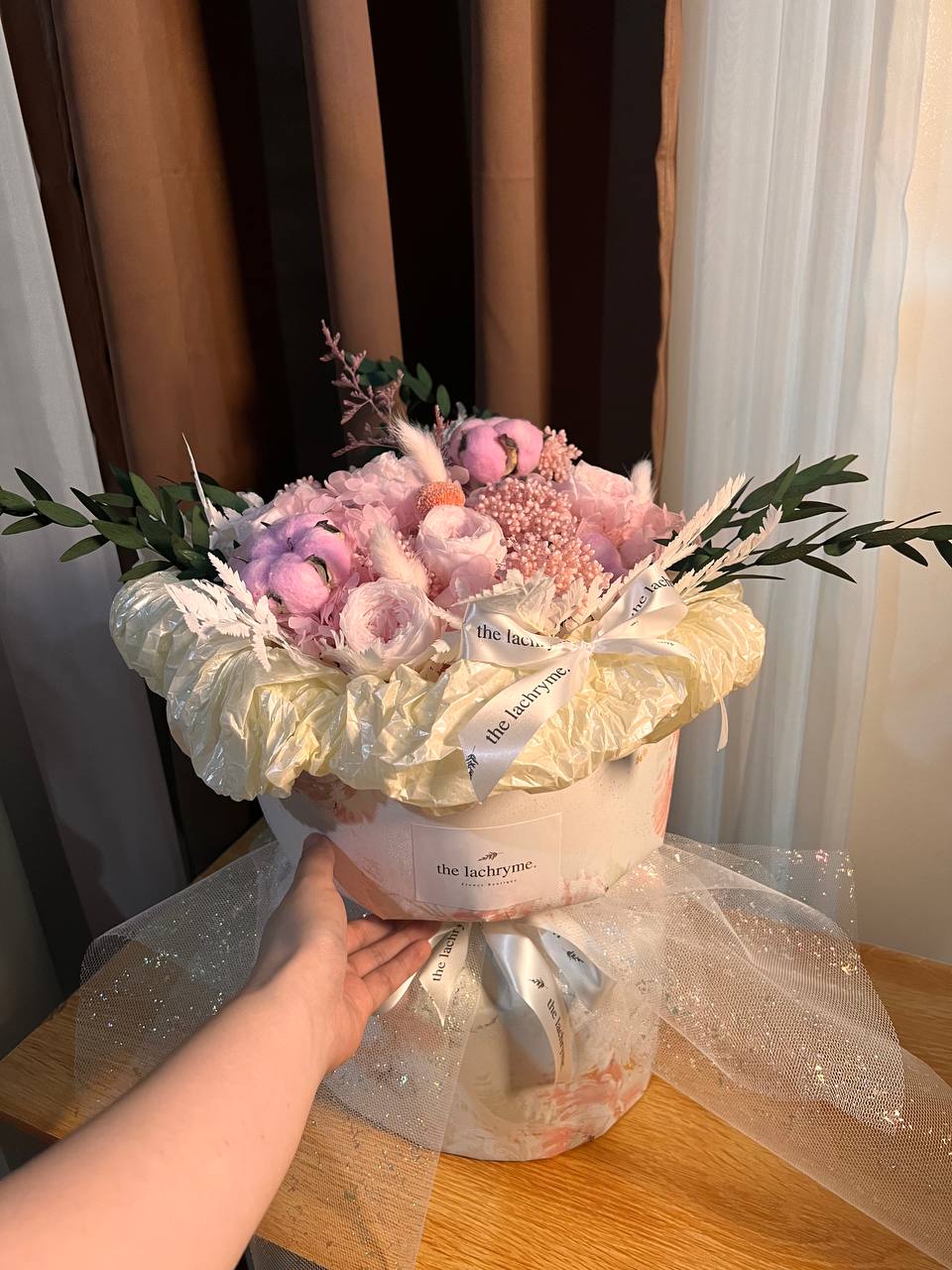 Dara in Baby Pink | Preserved Blooms | Round Blooms in Deluxe