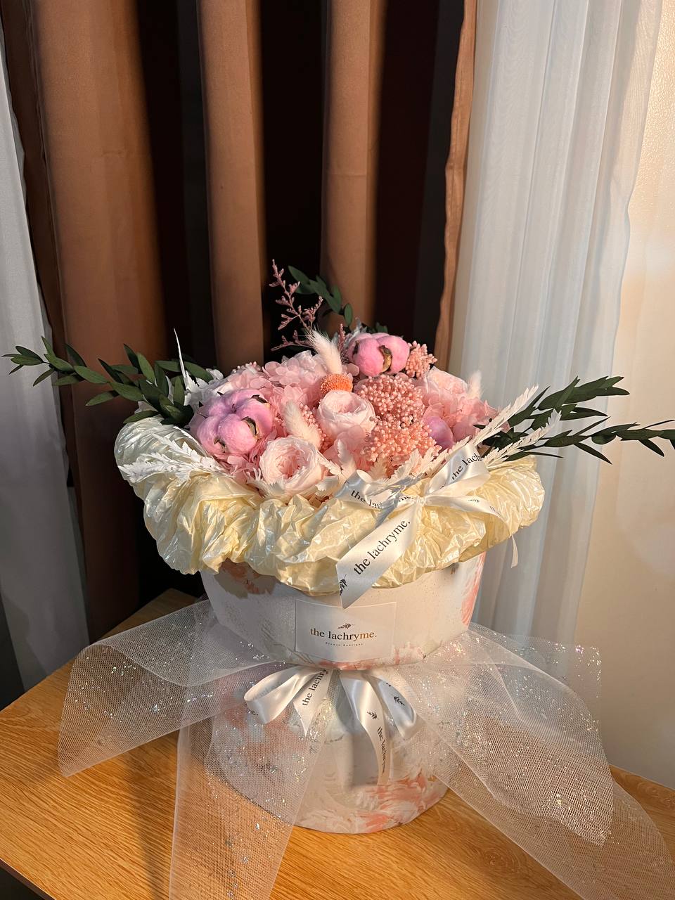 Dara in Baby Pink | Preserved Blooms | Round Blooms in Deluxe