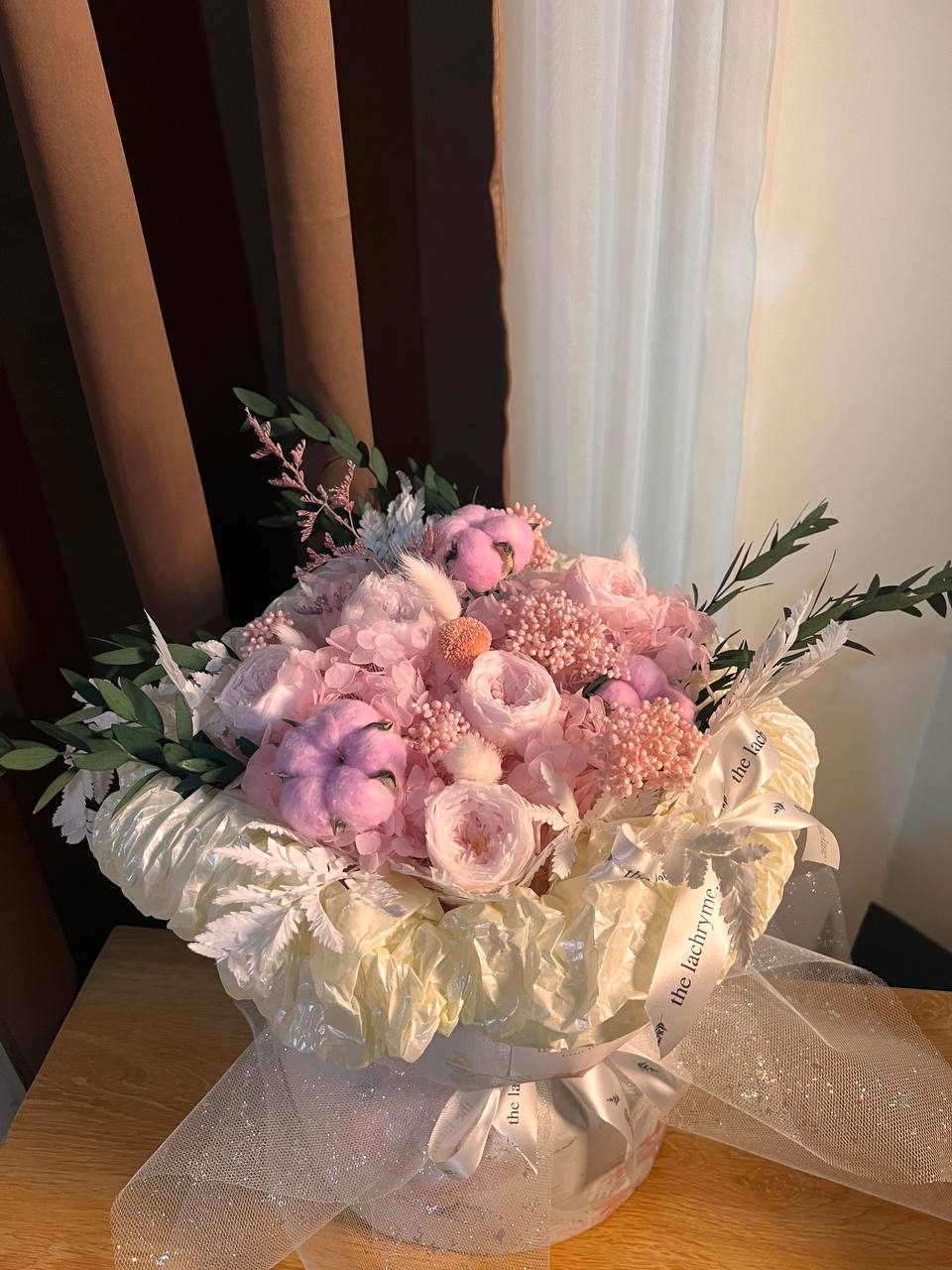 Dara in Baby Pink | Preserved Blooms | Round Blooms in Deluxe